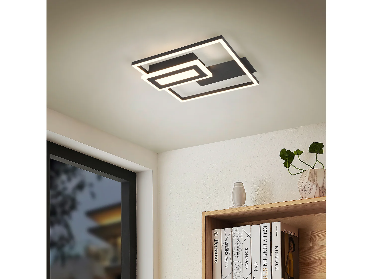 Plafondlamp SPIRO - 0x0x4.5 cm - Zwart