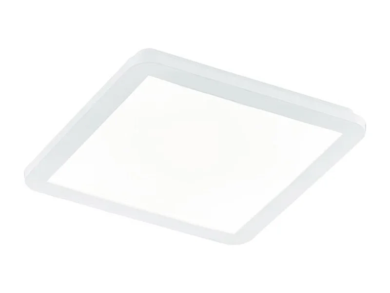 Plafoniera LED, plastica, bianco, 30x3x30 cm, Camillus