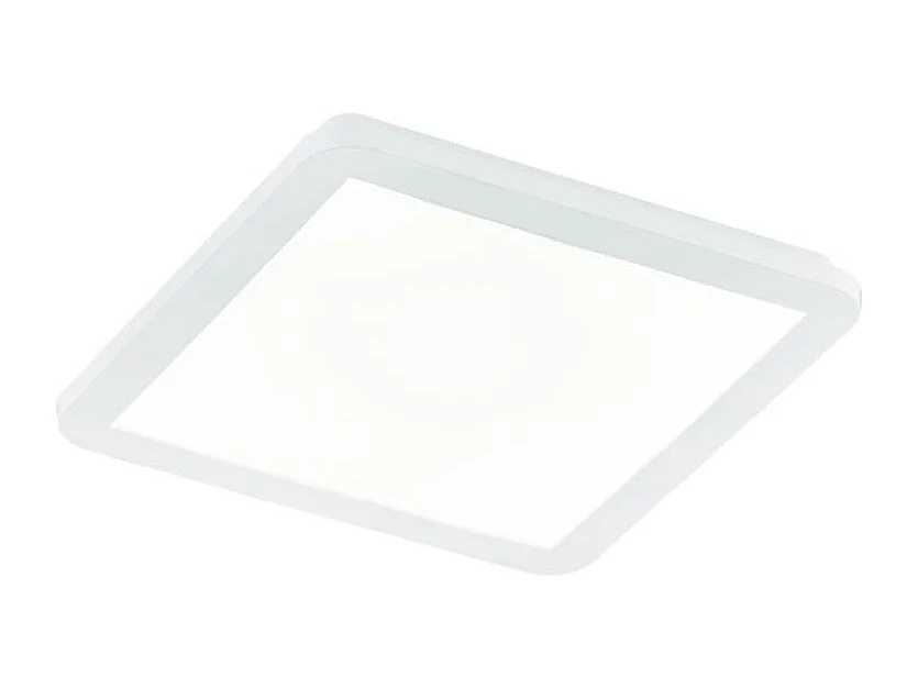 Plafoniera LED, plastica, bianco, 30x3x30 cm, Camillus