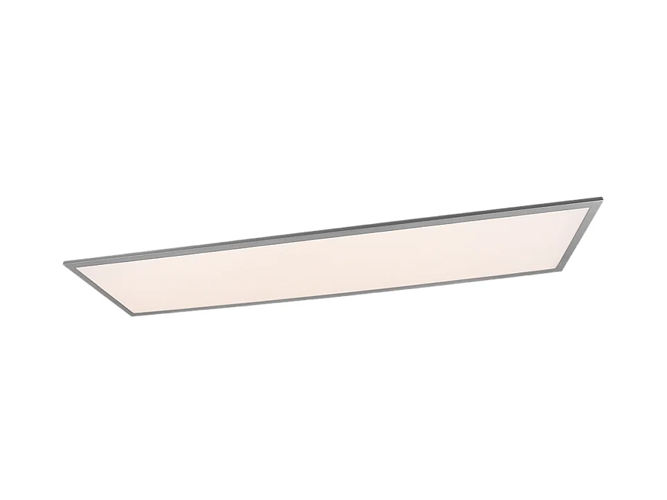 Plafoniera LED, metallo, titano, 119,5x5x29,5 cm, Gamma