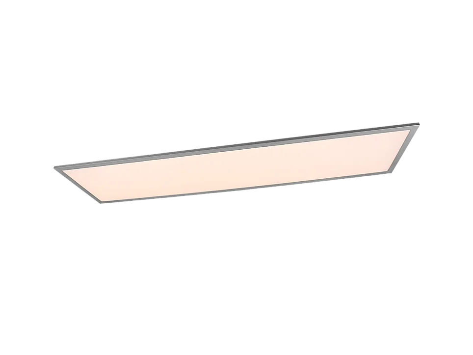 Plafoniera LED, metallo, titano, 119,5x5x29,5 cm, Gamma