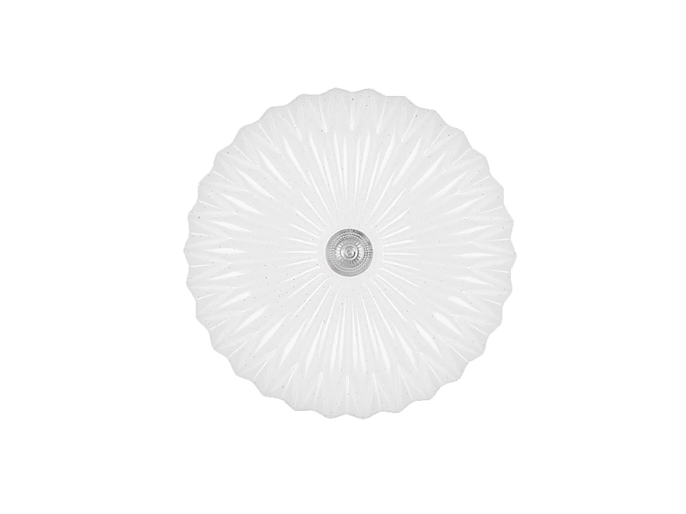 Plafoniera LED, plastica, bianco, 38x7x38 cm, Ataris