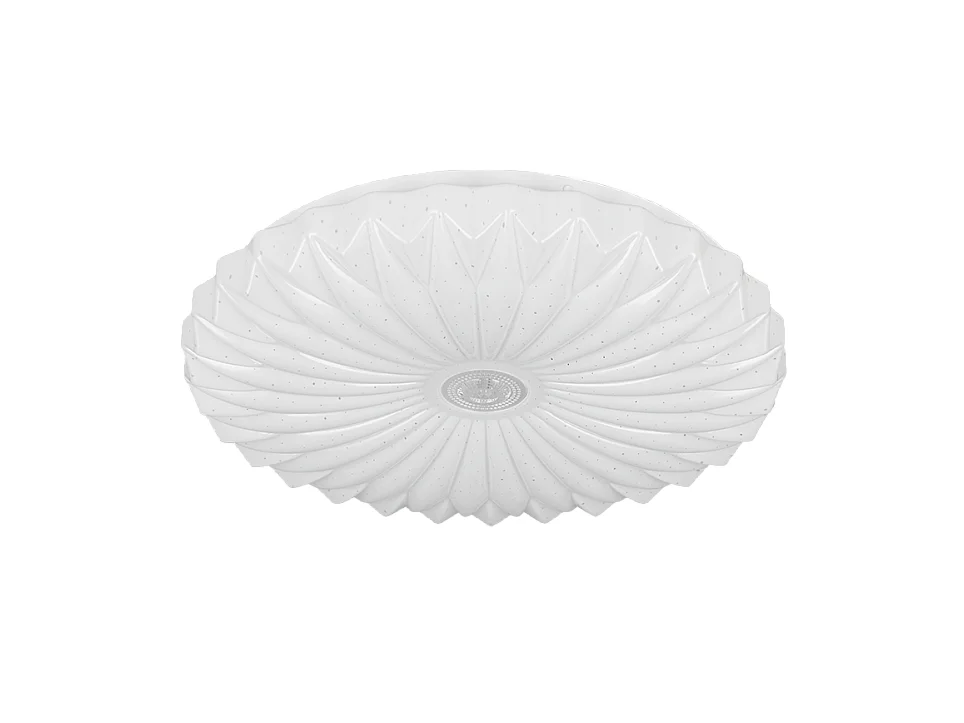 Plafoniera LED, plastica, bianco, 38x7x38 cm, Ataris