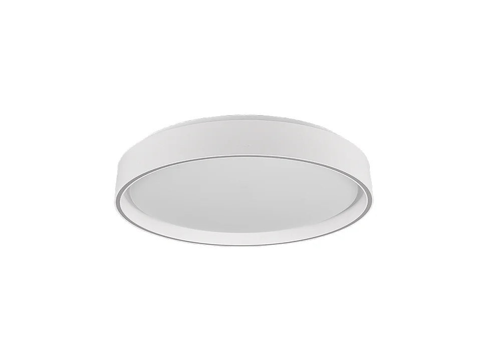 Plafoniera LED, plastica, bianco opaco, 40x7,5x40 cm, Felis