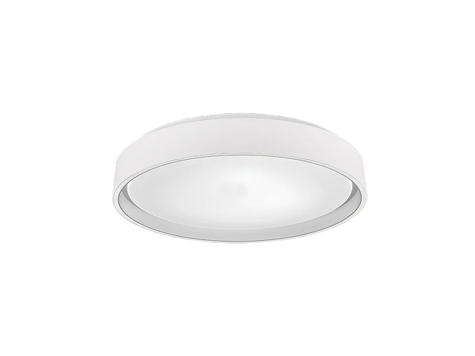 Plafoniera LED, plastica, bianco opaco, 40x7,5x40 cm, Felis