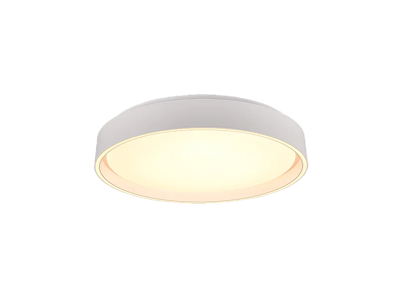 Plafoniera LED, plastica, bianco opaco, 40x7,5x40 cm, Felis