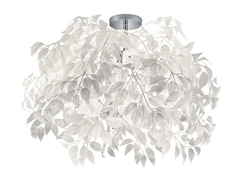 Plafoniera 3 luci, metallo, cromo, 70x73x70 cm, Leavy