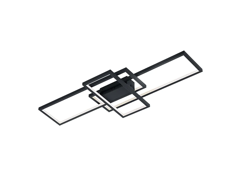 Plafoniera LED, metallo, antracite, 104x8,5x42 cm, Thiago