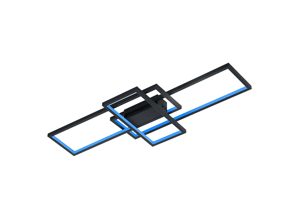 Plafoniera LED, metallo, antracite, 104x8,5x42 cm, Thiago