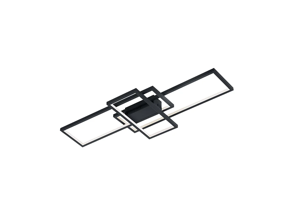 Plafoniera LED, metallo, antracite, 104x8,5x42 cm, Thiago
