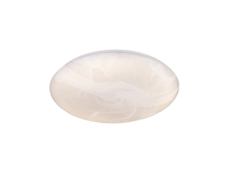 Plafoniera LED, plastica, alabastro, 38x7x38 cm, Umbria