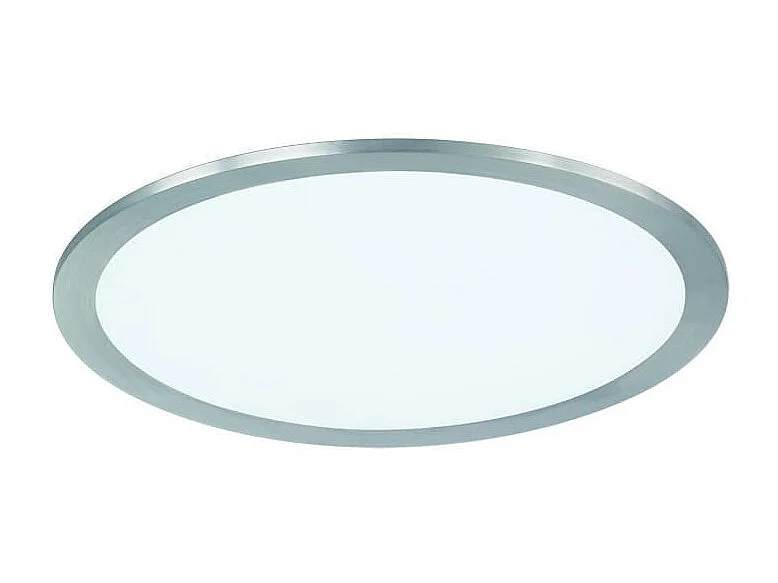 Plafoniera LED, metallo, nichel opaco, 30x4,2x30 cm, Phoenix