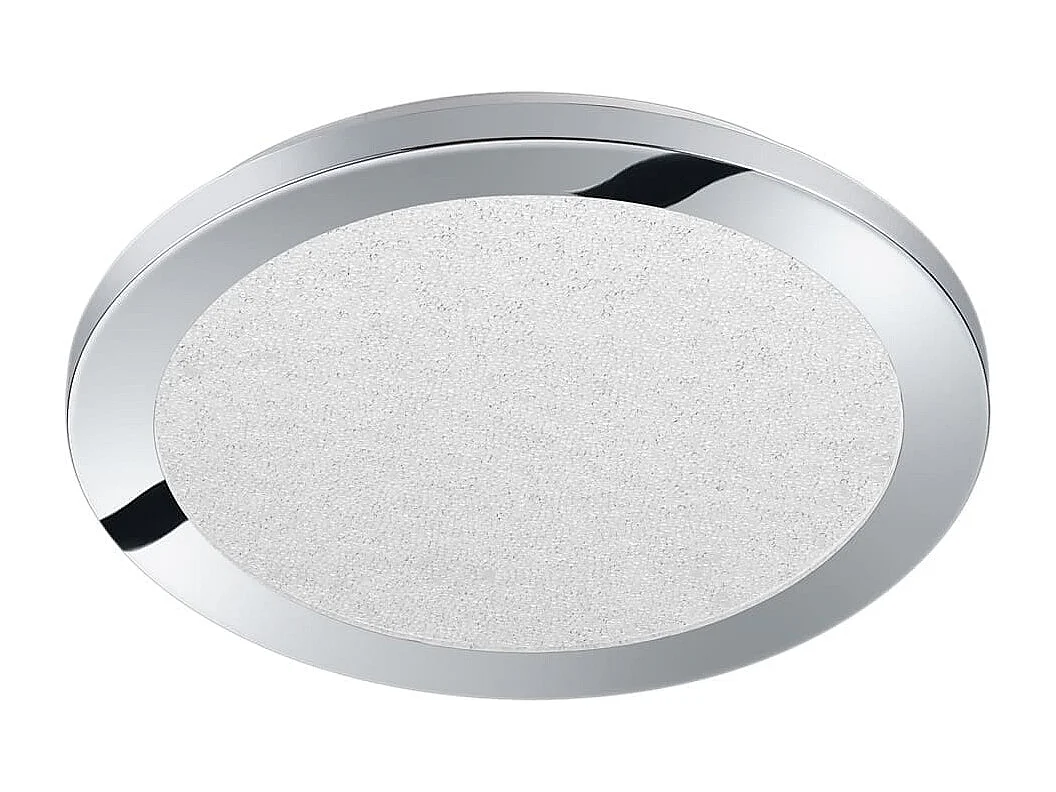 Plafoniera LED, plastica, cromo, 26x3x26 cm, Cesar