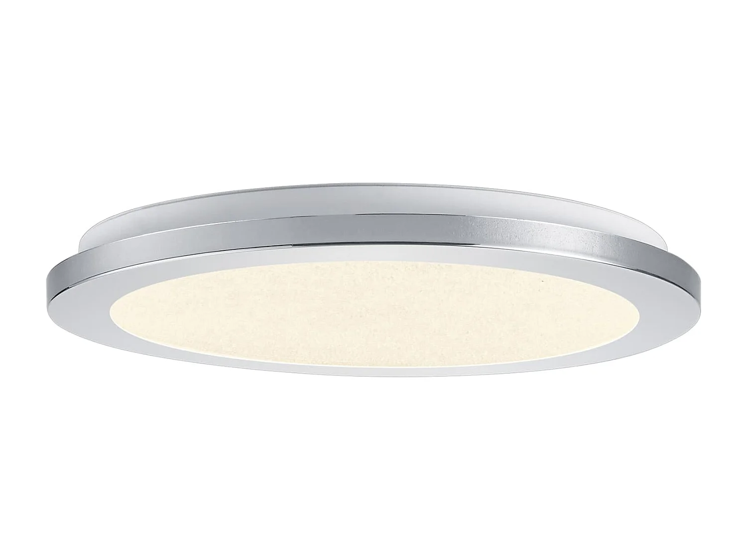 Plafoniera LED, plastica, cromo, 26x3x26 cm, Cesar