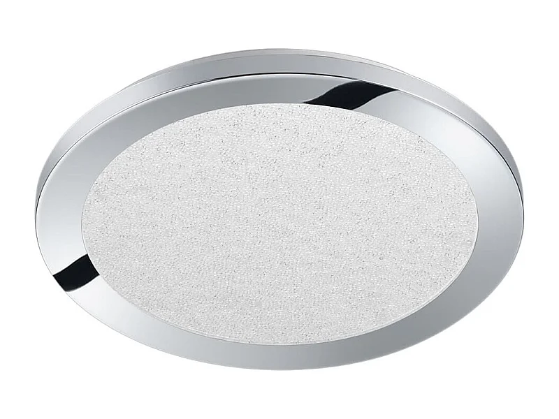 Plafoniera LED, plastica, cromo, 26x3x26 cm, Cesar