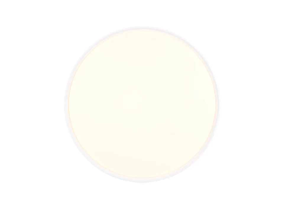 Plafoniera LED, plastica, bianco opaco, 47,5x9,5x47,5 cm, Spacy