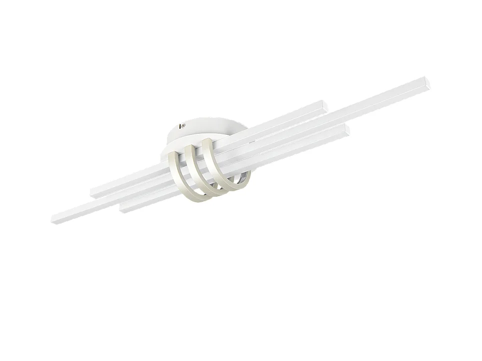 Plafoniera LED, metallo, bianco opaco, 81x10,5x18 cm, Cinto