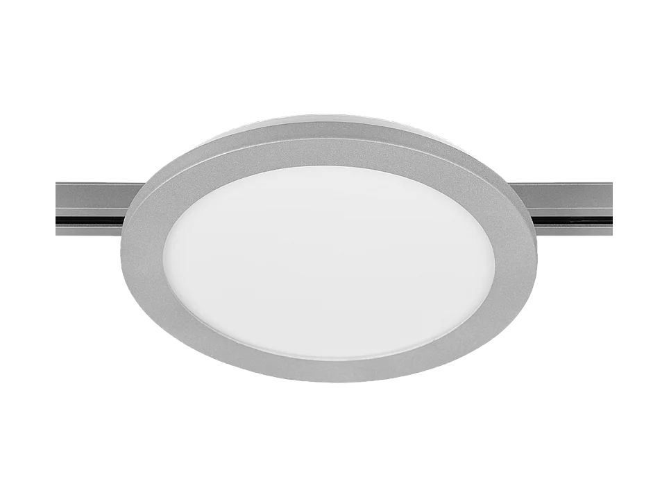 Plafoniera LED, plastica, titano, 26x2,7x26 cm, Duoline