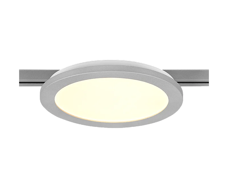 Plafoniera LED, plastica, titano, 26x2,7x26 cm, Duoline