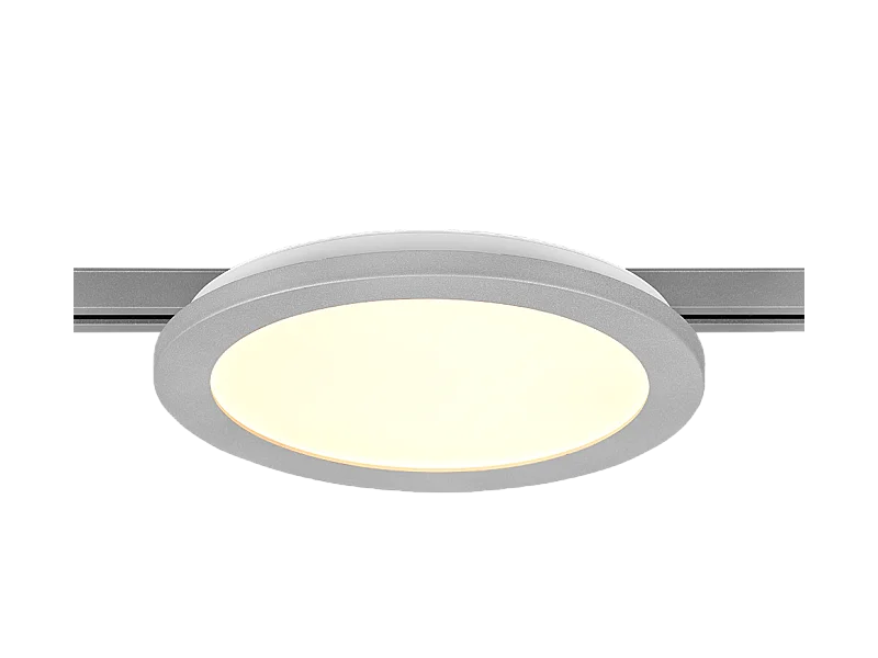 Plafoniera LED, plastica, titano, 26x2,7x26 cm, Duoline