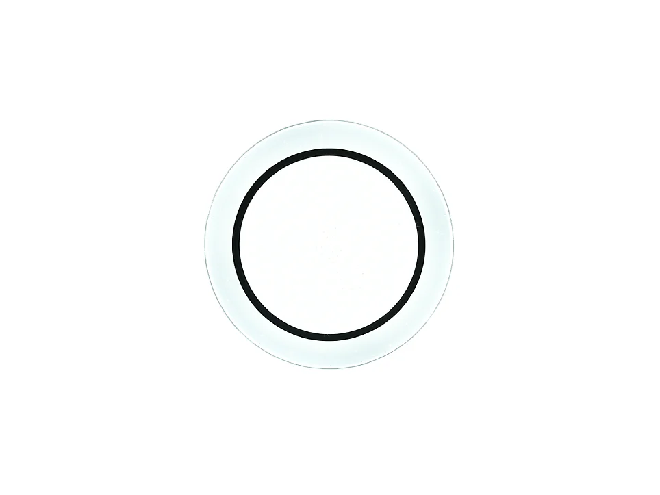 Plafoniera LED, plastica, nero opaco, 38x7,5x38 cm, Atria