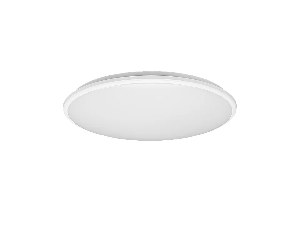 Plafoniera LED, plastica, bianco opaco, 50x7,5x50 cm, Limbus
