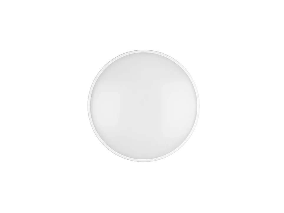 Plafoniera LED, plastica, bianco opaco, 50x7,5x50 cm, Limbus
