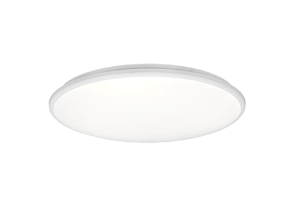 Plafoniera LED, plastica, bianco opaco, 50x7,5x50 cm, Limbus