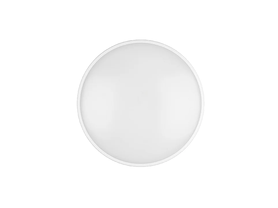 Plafoniera LED, plastica, bianco opaco, 50x7,5x50 cm, Limbus