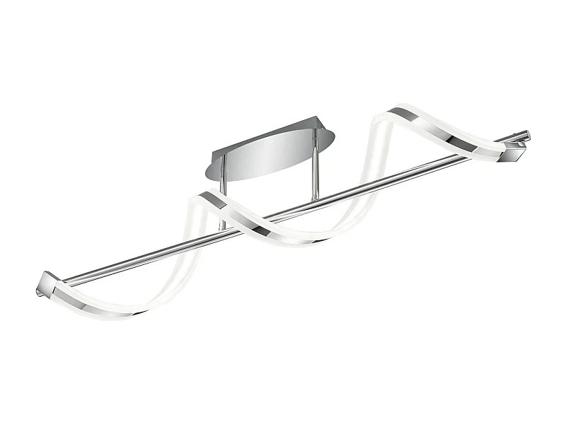 Plafoniera LED, metallo, cromo, 103x27x18 cm, Sydney