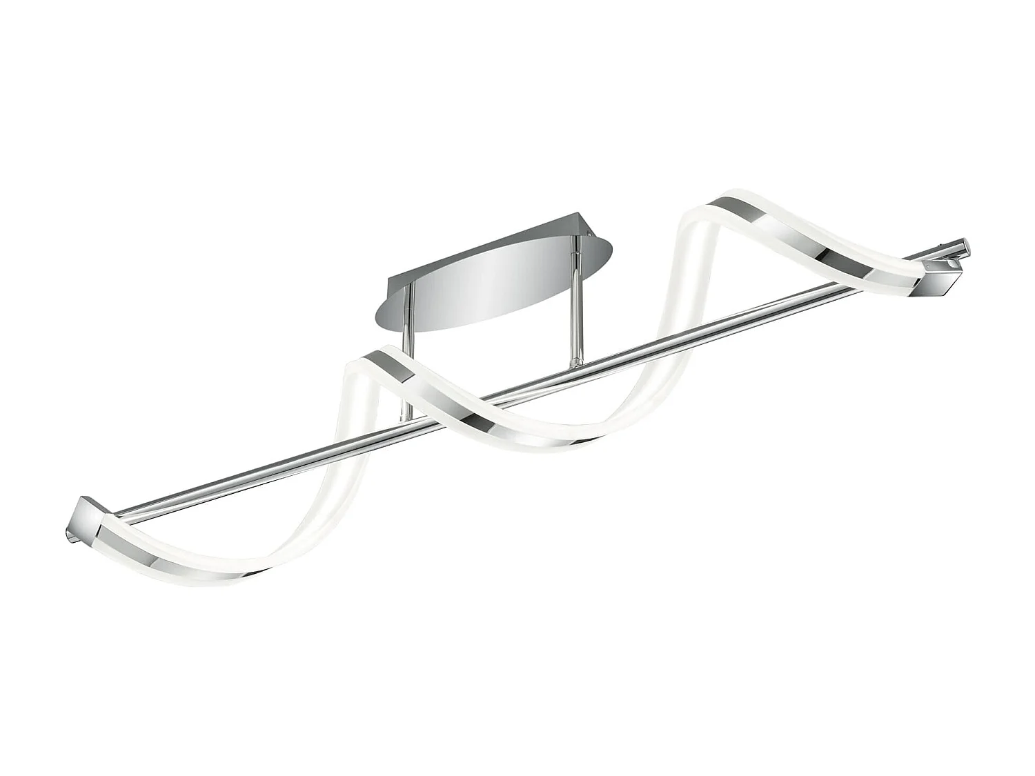 Plafoniera LED, metallo, cromo, 103x27x18 cm, Sydney