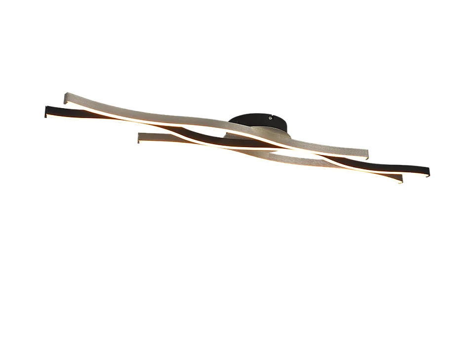 Plafoniera LED, metallo, alluminio, 107,5x7x18 cm, Blaze