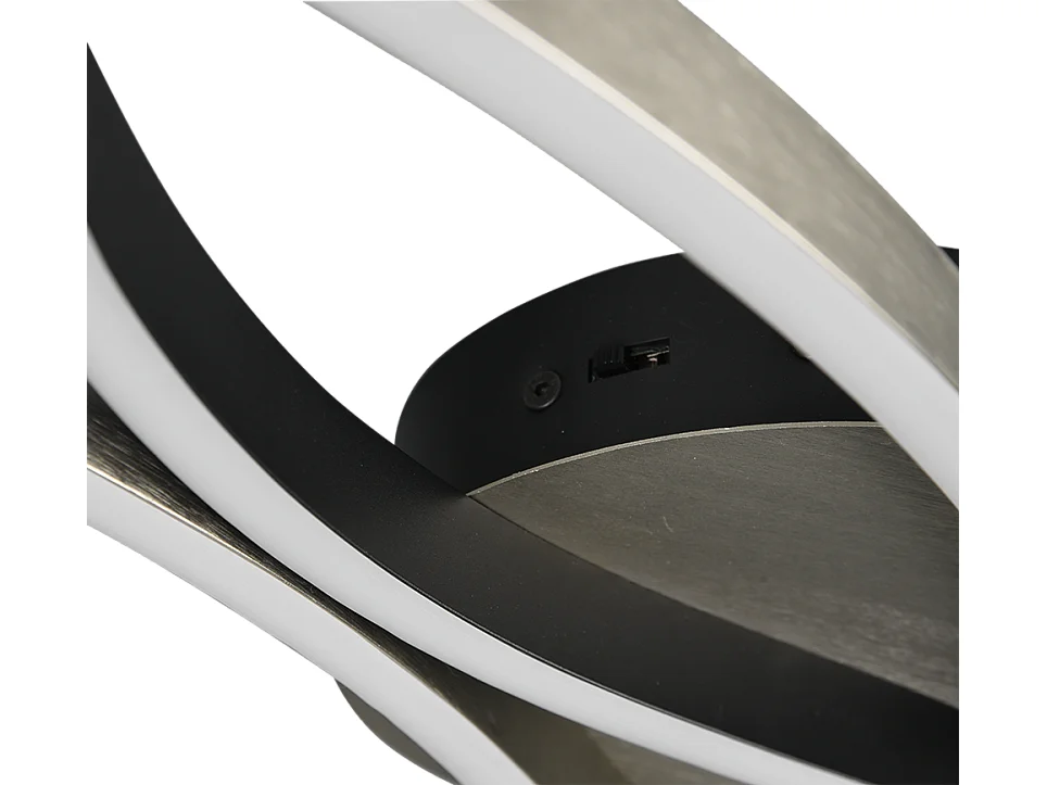 Plafoniera LED, metallo, alluminio, 107,5x7x18 cm, Blaze