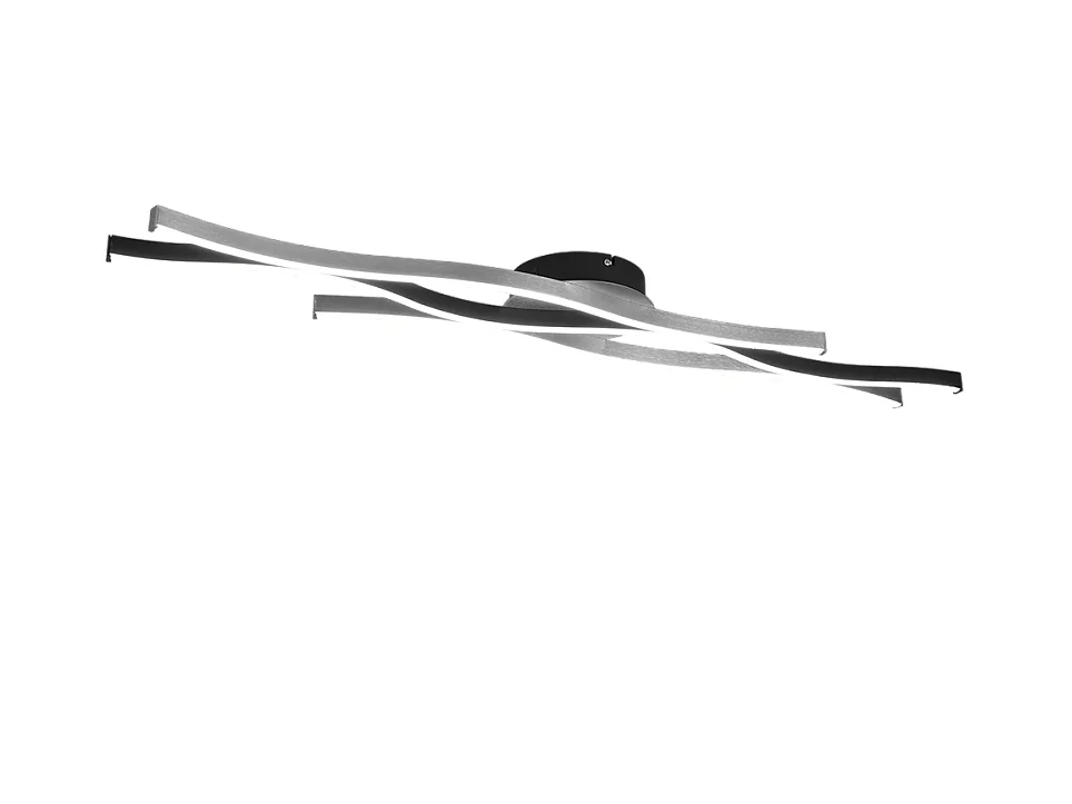 Plafoniera LED, metallo, alluminio, 107,5x7x18 cm, Blaze