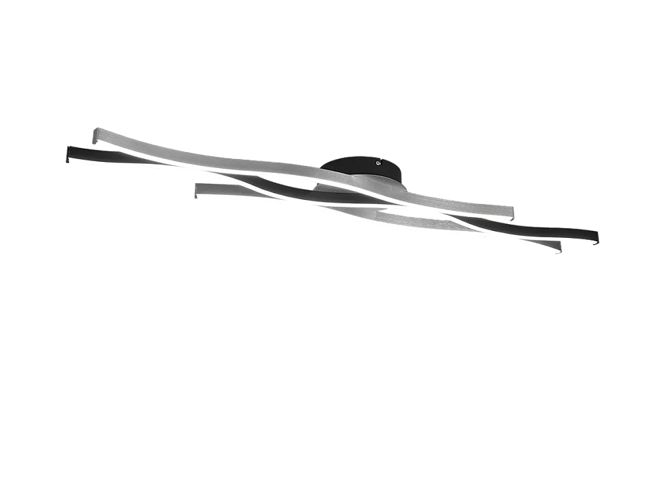 Plafoniera LED, metallo, alluminio, 107,5x7x18 cm, Blaze