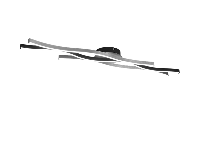 Plafoniera LED, metallo, alluminio, 107,5x7x18 cm, Blaze