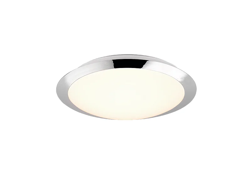 Plafoniera LED, plastica, cromo, 29x8x29 cm, Umberto