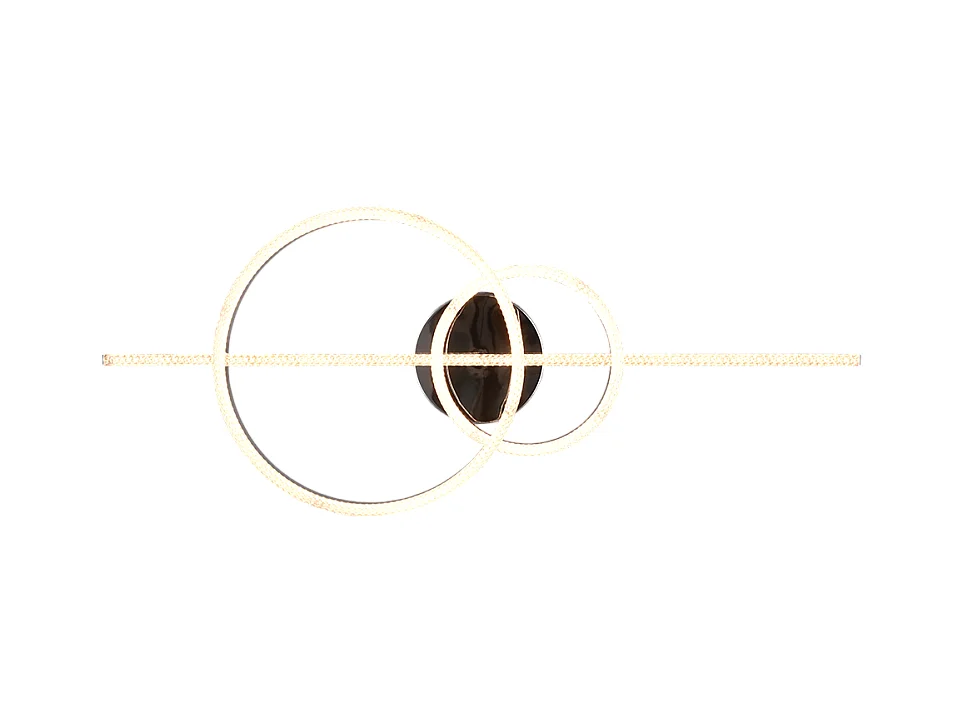 Plafoniera LED, metallo, cromo, 100x12,5x40 cm, Montilla