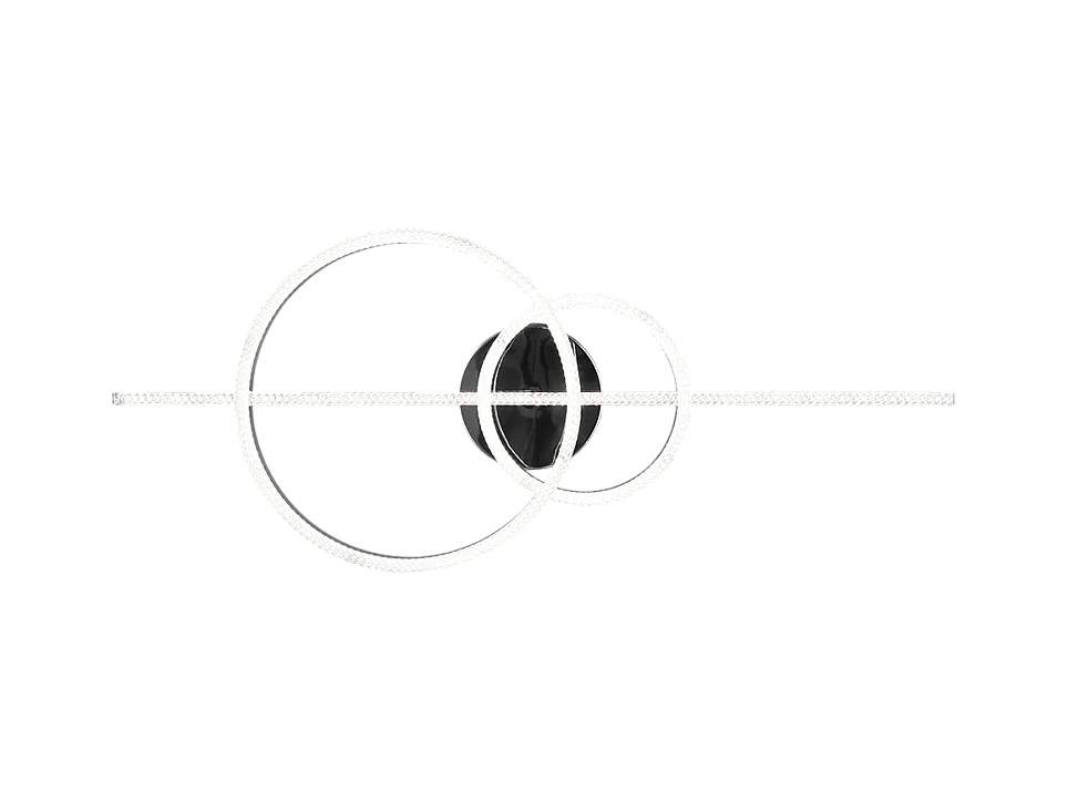 Plafoniera LED, metallo, cromo, 100x12,5x40 cm, Montilla