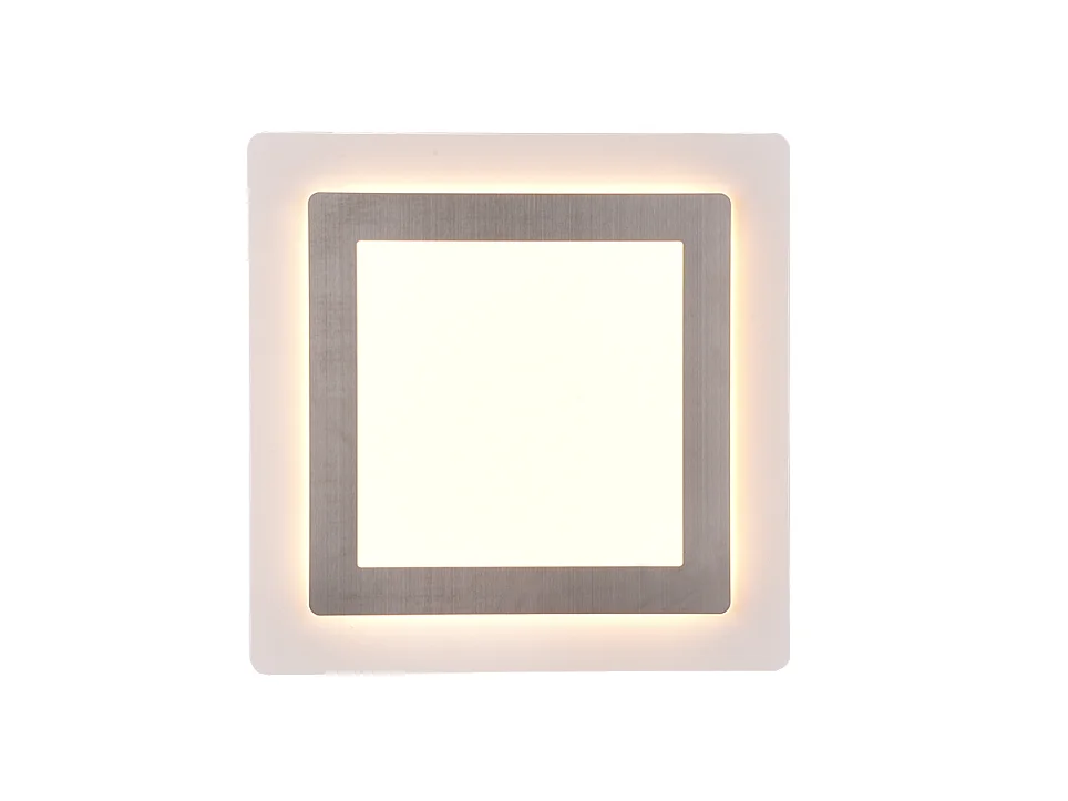 Plafoniera LED, metallo, nichel opaco, 45x4,2x45 cm, Morgan