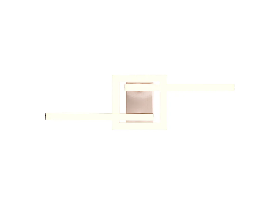 Plafoniera LED, metallo, nichel opaco, 54,4x5x16 cm, Viale