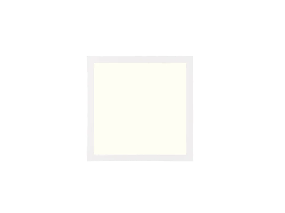 Plafoniera LED, metallo, bianco opaco, 29,5x6x29,5 cm, Sirius