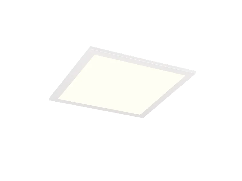 Plafoniera LED, metallo, bianco opaco, 29,5x6x29,5 cm, Sirius