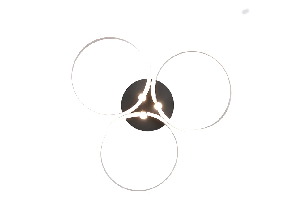 Plafoniera LED, metallo, alluminio, 65,5x20x65,5 cm, Caruso