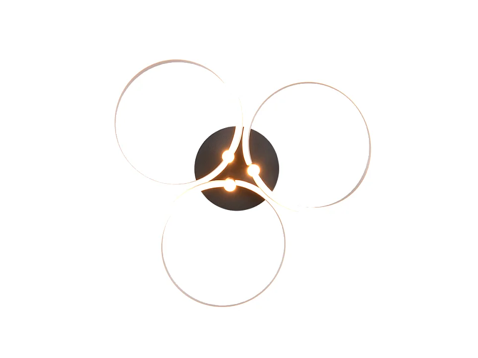 Plafondlamp CARUSO - 65.5x65.5x20 cm - Grijs