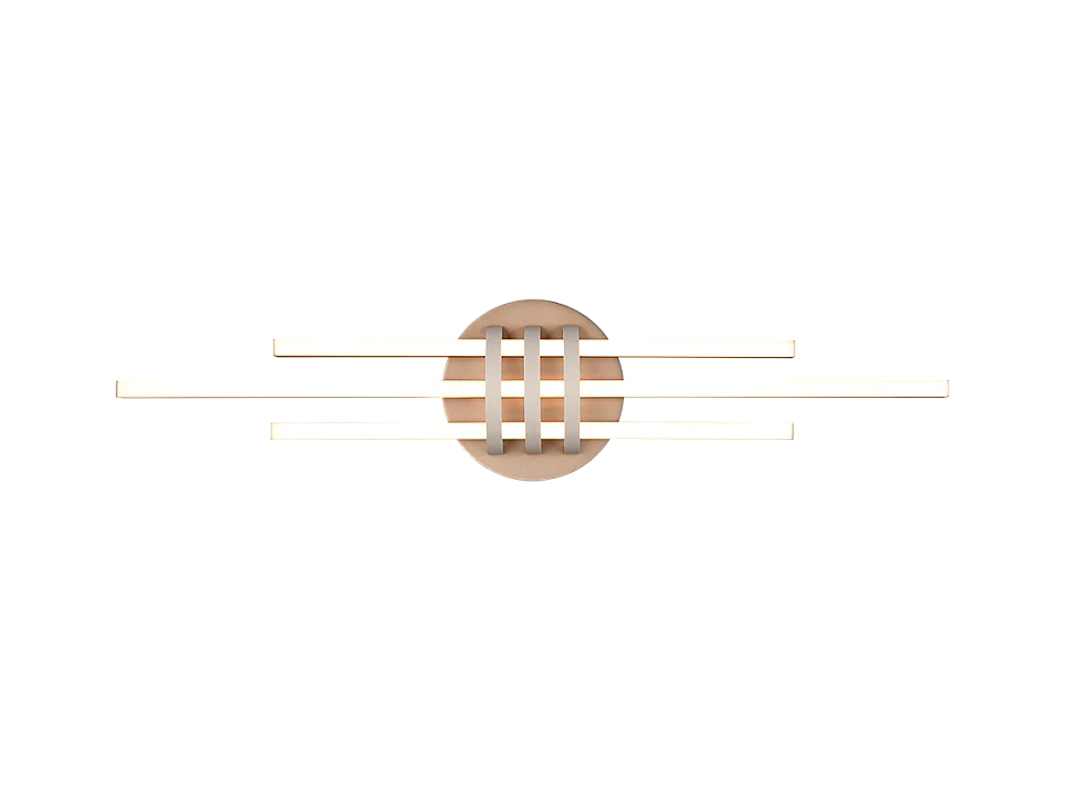 Plafoniera LED, metallo, caffè, 81x10,5x18 cm, Cinto