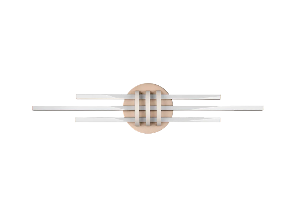 Plafoniera LED, metallo, caffè, 81x10,5x18 cm, Cinto