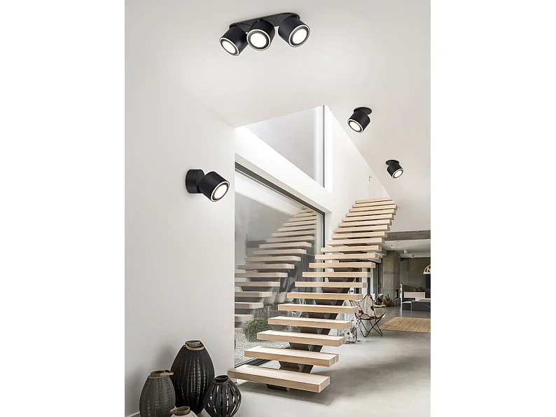 Plafondlamp TAURUS - 0x0x10.6 cm - Zwart