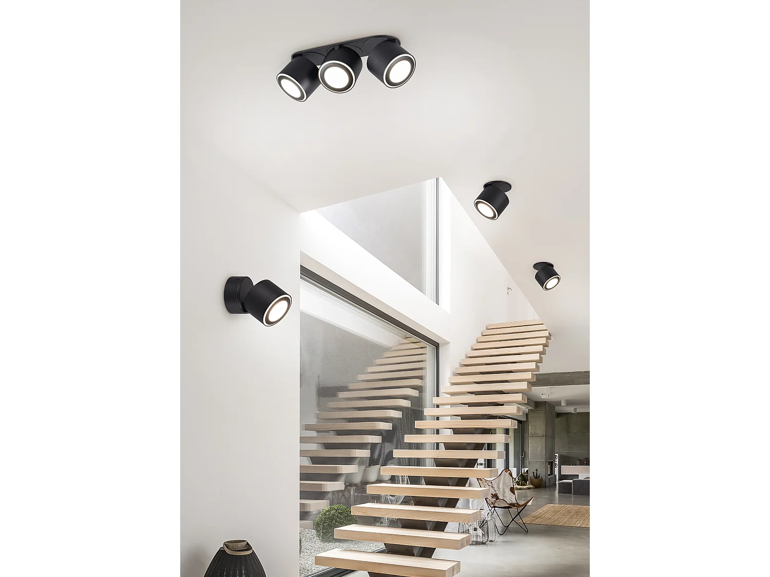 Plafondlamp TAURUS - 0x0x10.6 cm - Zwart