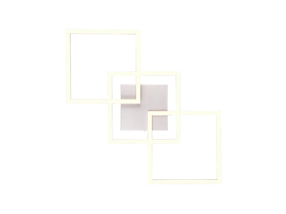 Plafoniera LED, metallo, titano, 74,5x7x35,2 cm, Trail